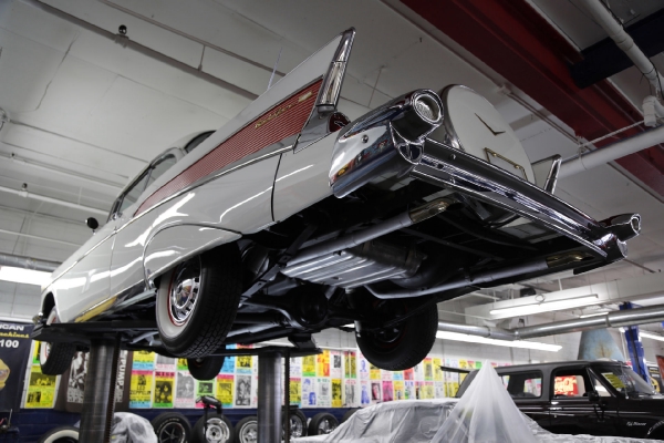 For Sale Used 1957 Chevrolet Bel Air white blk/red int LT1 AC PB | American Dream Machines Des Moines IA 50309