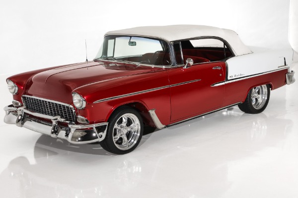 1955 Chevrolet Bel Air Ruby Red Metallic 327, Auto PS