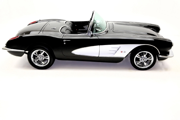 For Sale Used 1960 Chevrolet Corvette Convertible Black ProTour Styling | American Dream Machines Des Moines IA 50309