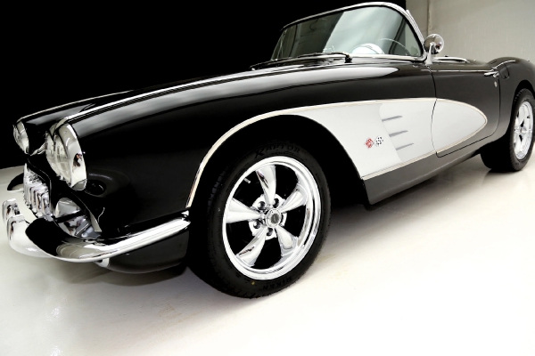 For Sale Used 1960 Chevrolet Corvette Convertible Black ProTour Styling | American Dream Machines Des Moines IA 50309