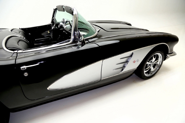 For Sale Used 1960 Chevrolet Corvette Convertible Black ProTour Styling | American Dream Machines Des Moines IA 50309