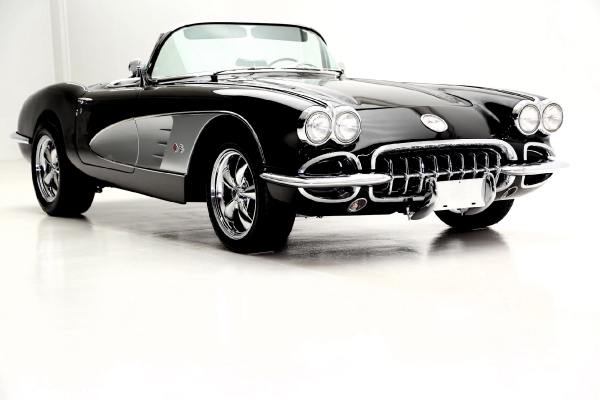 For Sale Used 1960 Chevrolet Corvette Convertible Black ProTour Styling | American Dream Machines Des Moines IA 50309