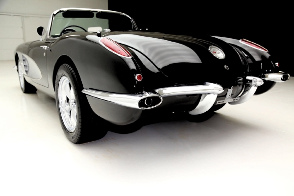 For Sale Used 1960 Chevrolet Corvette Convertible Black ProTour Styling | American Dream Machines Des Moines IA 50309