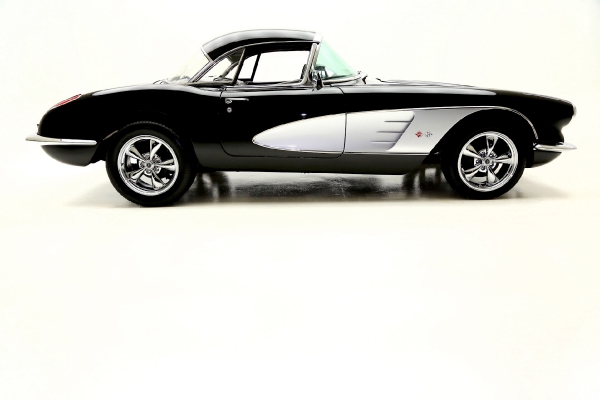 For Sale Used 1960 Chevrolet Corvette Convertible Black ProTour Styling | American Dream Machines Des Moines IA 50309