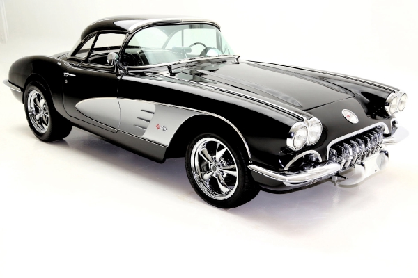 For Sale Used 1960 Chevrolet Corvette Convertible Black ProTour Styling | American Dream Machines Des Moines IA 50309