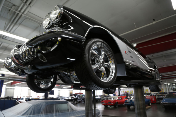 For Sale Used 1960 Chevrolet Corvette Convertible Black ProTour Styling | American Dream Machines Des Moines IA 50309