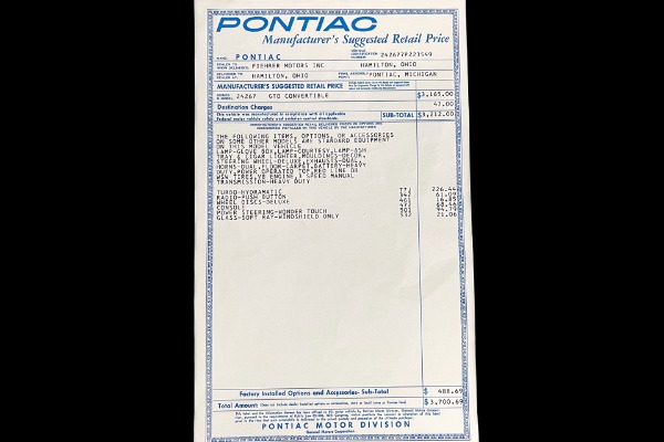For Sale Used 1967 Pontiac GTO 400ci Auto. PS PB Extensive Restor | American Dream Machines Des Moines IA 50309
