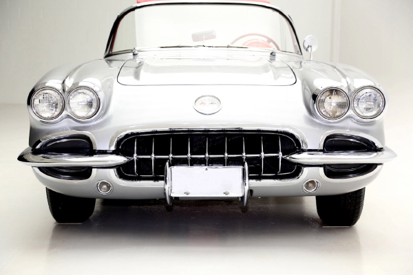 For Sale Used 1959 Chevrolet Corvette Convertible silver/red roadster | American Dream Machines Des Moines IA 50309