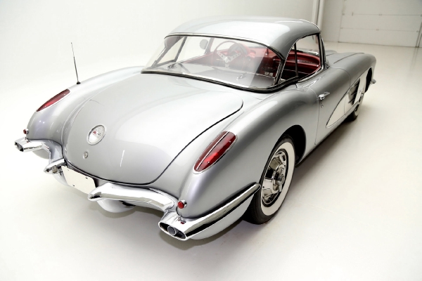 For Sale Used 1959 Chevrolet Corvette Convertible silver/red roadster | American Dream Machines Des Moines IA 50309