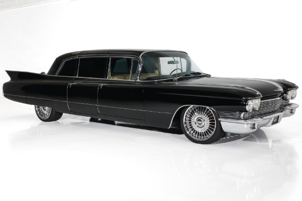 For Sale Used 1960 Cadillac Fleetwood Series 75 Rock Star Limousine | American Dream Machines Des Moines IA 50309