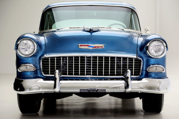 For Sale Used 1955 Chevrolet Bel Air 350 V8 digital dash, disc brakes | American Dream Machines Des Moines IA 50309