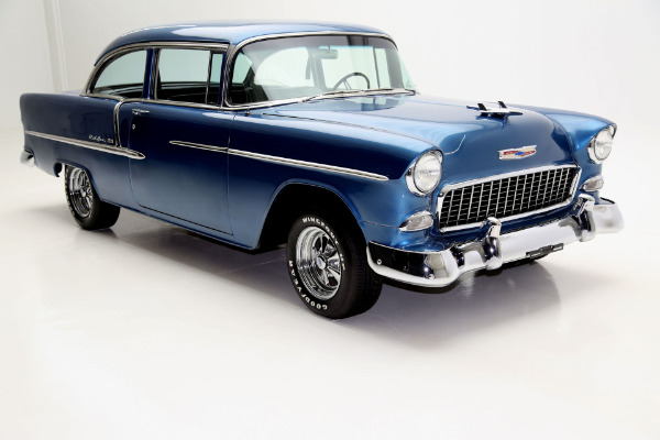 For Sale Used 1955 Chevrolet Bel Air 350 V8 digital dash, disc brakes | American Dream Machines Des Moines IA 50309