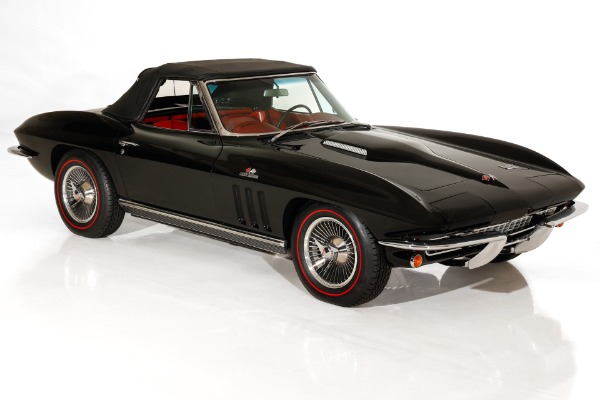 For Sale Used 1966 Chevrolet Corvette Real Black/Red 427/425 #s Match | American Dream Machines Des Moines IA 50309