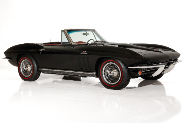 For Sale Used 1966 Chevrolet Corvette Real Black/Red 427/425 #s Match | American Dream Machines Des Moines IA 50309