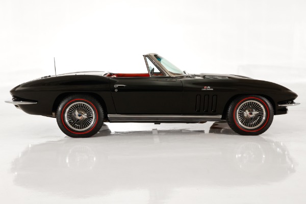 For Sale Used 1966 Chevrolet Corvette Real Black/Red 427/425 #s Match | American Dream Machines Des Moines IA 50309