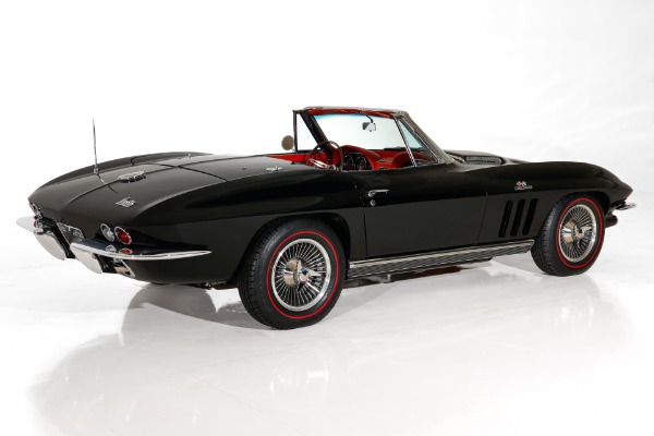 For Sale Used 1966 Chevrolet Corvette Real Black/Red 427/425 #s Match | American Dream Machines Des Moines IA 50309