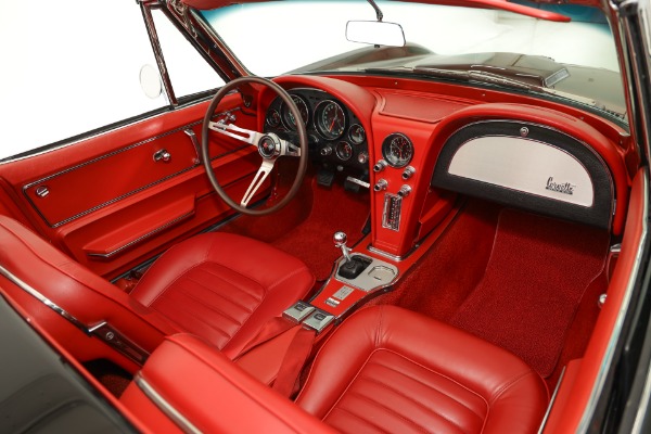For Sale Used 1966 Chevrolet Corvette Real Black/Red 427/425 #s Match | American Dream Machines Des Moines IA 50309