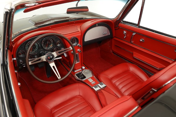 For Sale Used 1966 Chevrolet Corvette Real Black/Red 427/425 #s Match | American Dream Machines Des Moines IA 50309