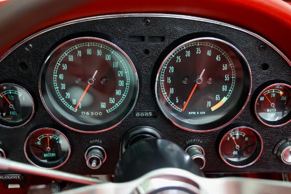 For Sale Used 1966 Chevrolet Corvette Real Black/Red 427/425 #s Match | American Dream Machines Des Moines IA 50309