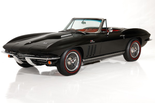For Sale Used 1966 Chevrolet Corvette Real Black/Red 427/425 #s Match | American Dream Machines Des Moines IA 50309