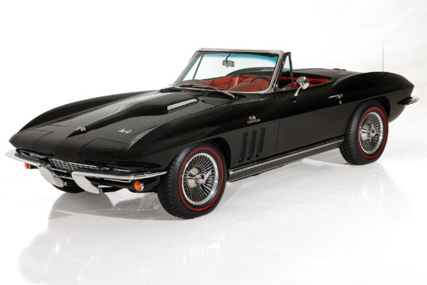 For Sale Used 1966 Chevrolet Corvette Real Black/Red 427/425 #s Match | American Dream Machines Des Moines IA 50309
