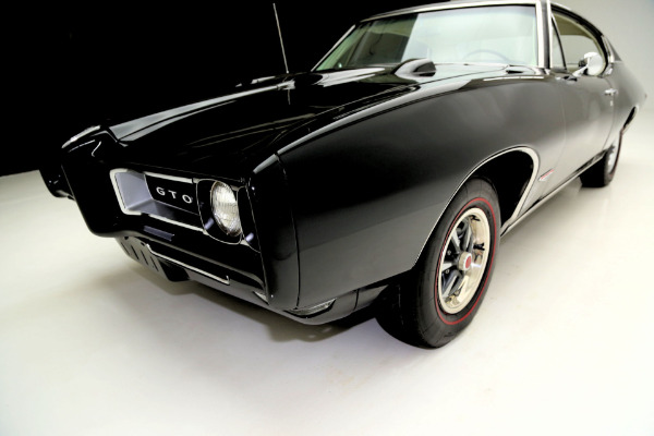 For Sale Used 1968 Pontiac GTO Black/Black PHS AC 400/350 | American Dream Machines Des Moines IA 50309