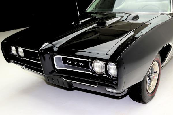 For Sale Used 1968 Pontiac GTO Black/Black PHS AC 400/350 | American Dream Machines Des Moines IA 50309