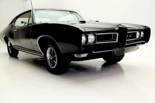 For Sale Used 1968 Pontiac GTO Black/Black PHS AC 400/350 | American Dream Machines Des Moines IA 50309