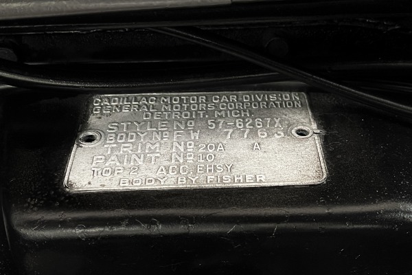 For Sale Used 1957 Cadillac Series 62 Real Black Car, #s 365 PS PB PW | American Dream Machines Des Moines IA 50309