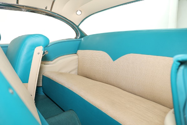For Sale Used 1955 Chevrolet Bel Air Turquoise & India Ivory, Frame-Off | American Dream Machines Des Moines IA 50309