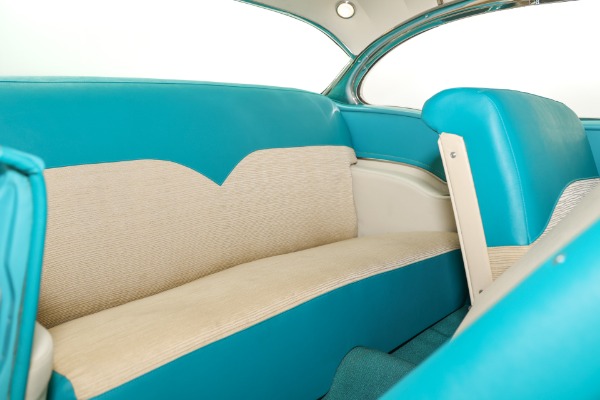 For Sale Used 1955 Chevrolet Bel Air Turquoise & India Ivory, Frame-Off | American Dream Machines Des Moines IA 50309