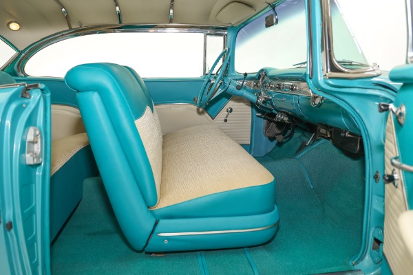 For Sale Used 1955 Chevrolet Bel Air Turquoise & India Ivory, Frame-Off | American Dream Machines Des Moines IA 50309
