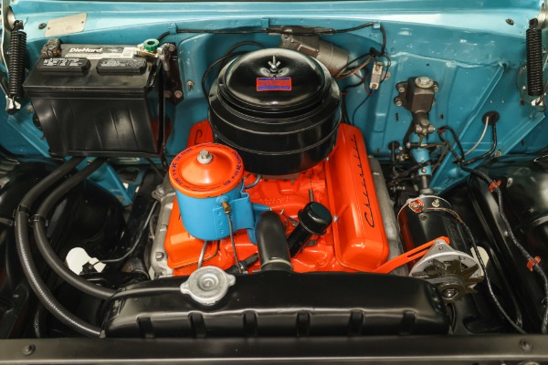 For Sale Used 1955 Chevrolet Bel Air Turquoise & India Ivory, Frame-Off | American Dream Machines Des Moines IA 50309