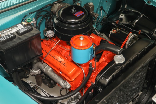 For Sale Used 1955 Chevrolet Bel Air Turquoise & India Ivory, Frame-Off | American Dream Machines Des Moines IA 50309