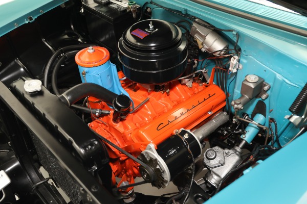 For Sale Used 1955 Chevrolet Bel Air Turquoise & India Ivory, Frame-Off | American Dream Machines Des Moines IA 50309