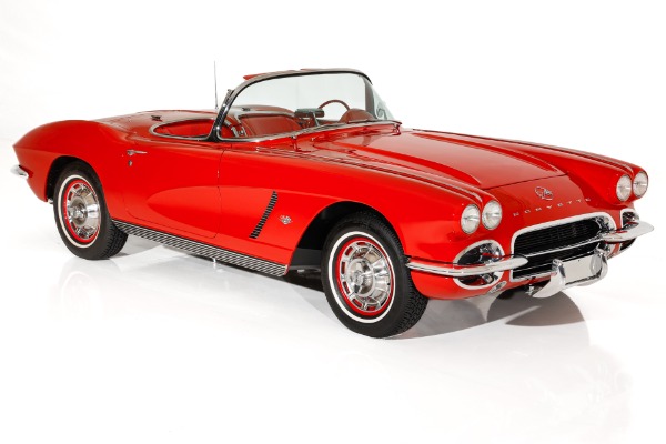 For Sale Used 1962 Chevrolet Corvette Red/ Red, 2 Tops #s Match 327/340 | American Dream Machines Des Moines IA 50309