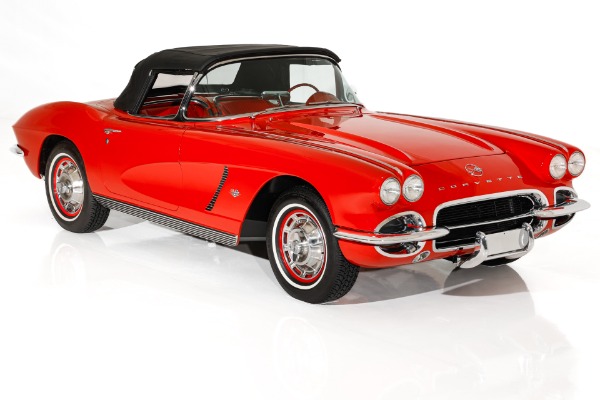 For Sale Used 1962 Chevrolet Corvette Red/ Red, 2 Tops #s Match 327/340 | American Dream Machines Des Moines IA 50309