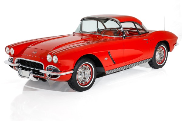 For Sale Used 1962 Chevrolet Corvette Red/ Red, 2 Tops #s Match 327/340 | American Dream Machines Des Moines IA 50309