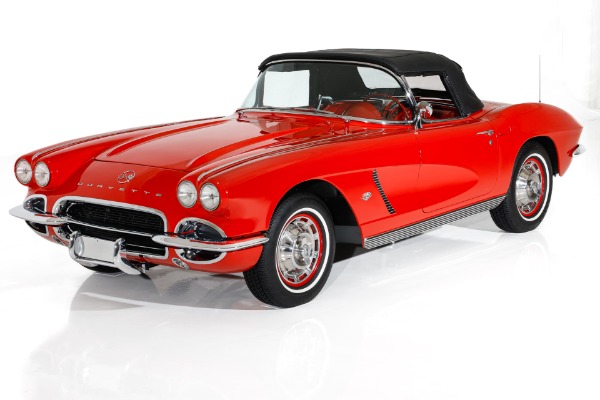 For Sale Used 1962 Chevrolet Corvette Red/ Red, 2 Tops #s Match 327/340 | American Dream Machines Des Moines IA 50309