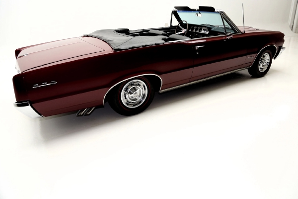 For Sale Used 1964 Pontiac GTO Convertible Red/Blk PHS 4spd 389 3 deuces | American Dream Machines Des Moines IA 50309