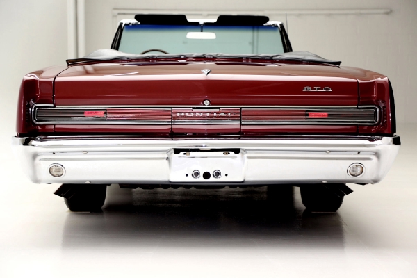 For Sale Used 1964 Pontiac GTO Convertible Red/Blk PHS 4spd 389 3 deuces | American Dream Machines Des Moines IA 50309