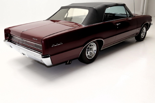 For Sale Used 1964 Pontiac GTO Convertible Red/Blk PHS 4spd 389 3 deuces | American Dream Machines Des Moines IA 50309