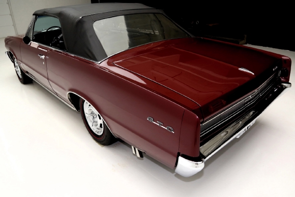 For Sale Used 1964 Pontiac GTO Convertible Red/Blk PHS 4spd 389 3 deuces | American Dream Machines Des Moines IA 50309