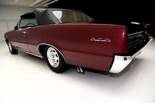 For Sale Used 1964 Pontiac GTO Convertible Red/Blk PHS 4spd 389 3 deuces | American Dream Machines Des Moines IA 50309