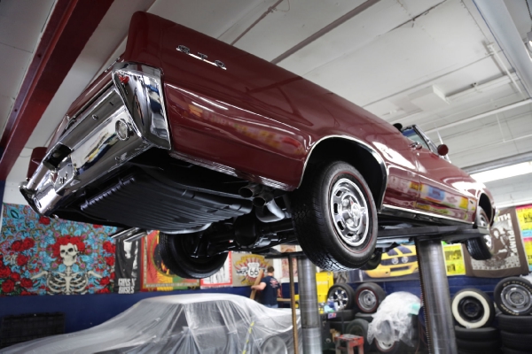 For Sale Used 1964 Pontiac GTO Convertible Red/Blk PHS 4spd 389 3 deuces | American Dream Machines Des Moines IA 50309