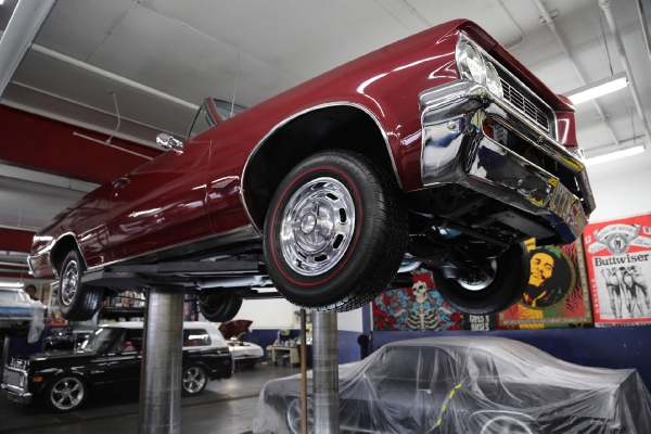 For Sale Used 1964 Pontiac GTO Convertible Red/Blk PHS 4spd 389 3 deuces | American Dream Machines Des Moines IA 50309