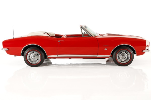 For Sale Used 1967 Chevrolet Camaro Documented Red on Red RS/SS Convertible, 4N, 3P, #s Match 350, 4-Speed | American Dream Machines Des Moines IA 50309