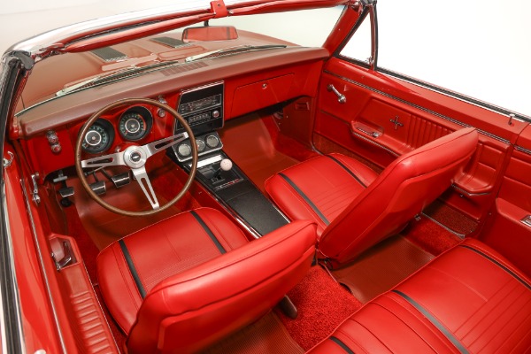 For Sale Used 1967 Chevrolet Camaro Documented Red on Red RS/SS Convertible, 4N, 3P, #s Match 350, 4-Speed | American Dream Machines Des Moines IA 50309