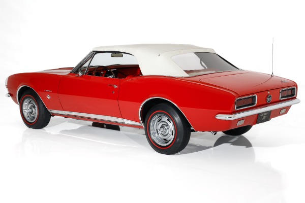 For Sale Used 1967 Chevrolet Camaro Documented Red on Red RS/SS Convertible, 4N, 3P, #s Match 350, 4-Speed | American Dream Machines Des Moines IA 50309