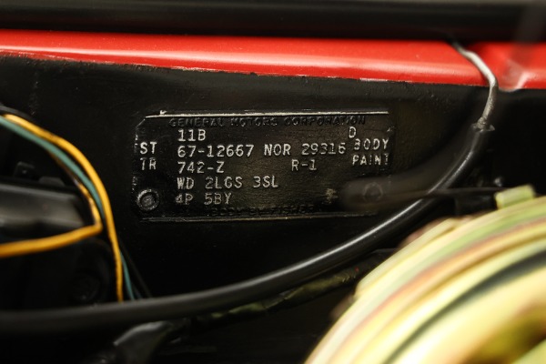 For Sale Used 1967 Chevrolet Camaro Documented Red on Red RS/SS Convertible, 4N, 3P, #s Match 350, 4-Speed | American Dream Machines Des Moines IA 50309